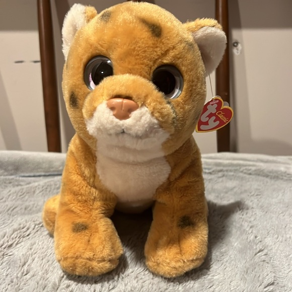 2001 Ty Beanie SERENGETI CHEETAH SPOTTED Big Eyes STUFFED ANIMAL PLUSH Soft Toy - Picture 5 of 6